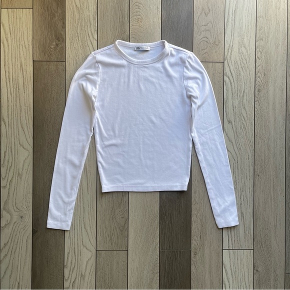 Zara Tops - Zara White Long Sleeve Top
